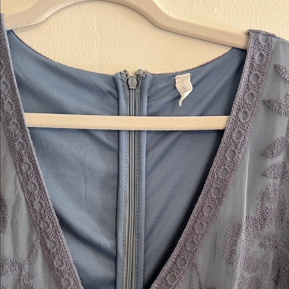 Pinkblush Blue Sheer Maxi Dress - Picture 4 of 5